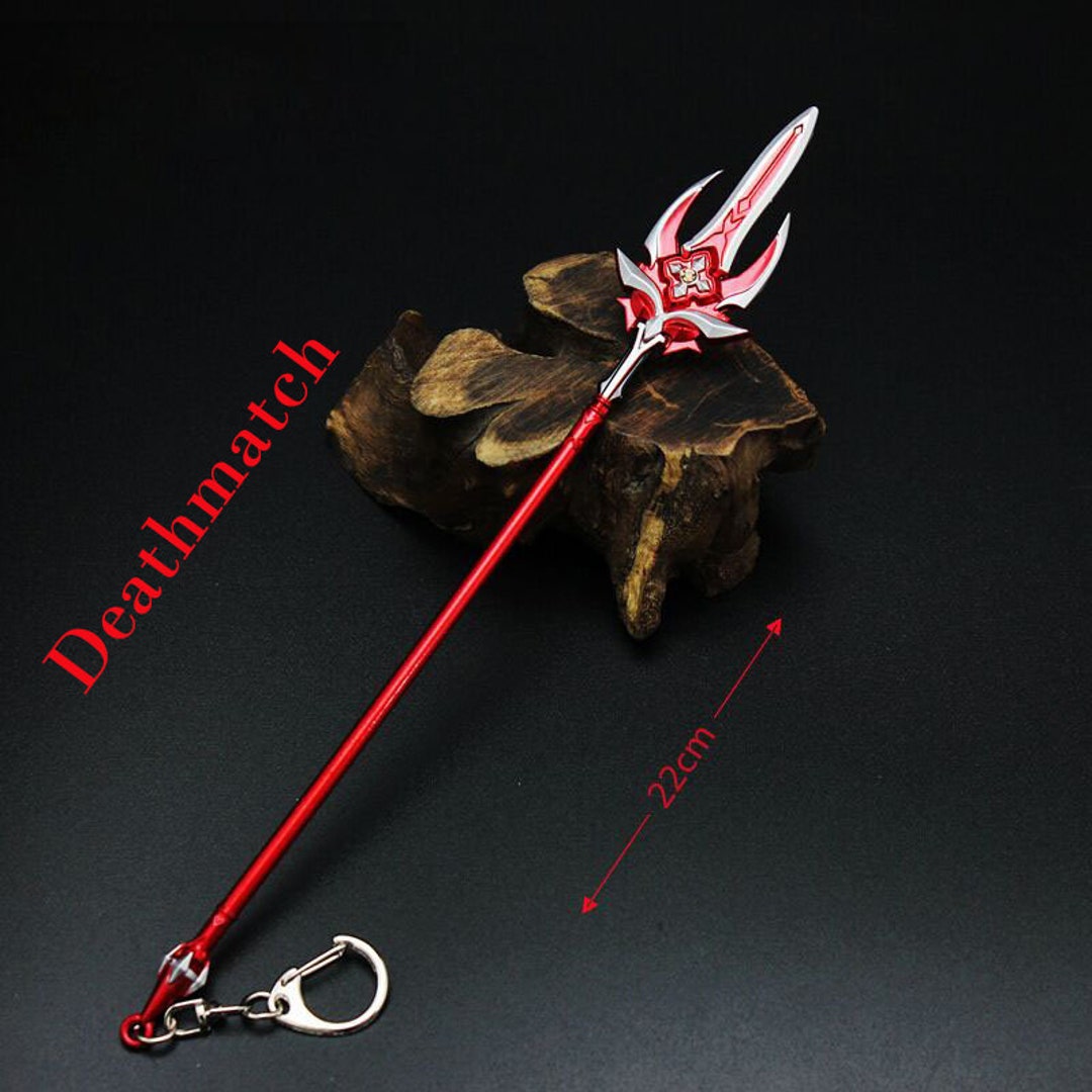 Deathmatch22cm/genshin Impact Weapon Keychain Etsy