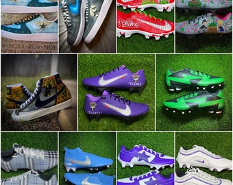 1 of 1 Custom Nike Football Cleats or Air Force 1 s Etsy