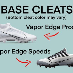 Custom Painted Football Cleats “Chrome Heart” image 3