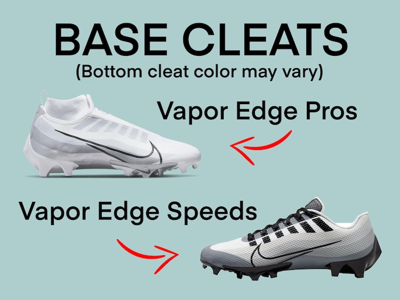 Custom Painted Football Cleats “Chrome Heart” image 3