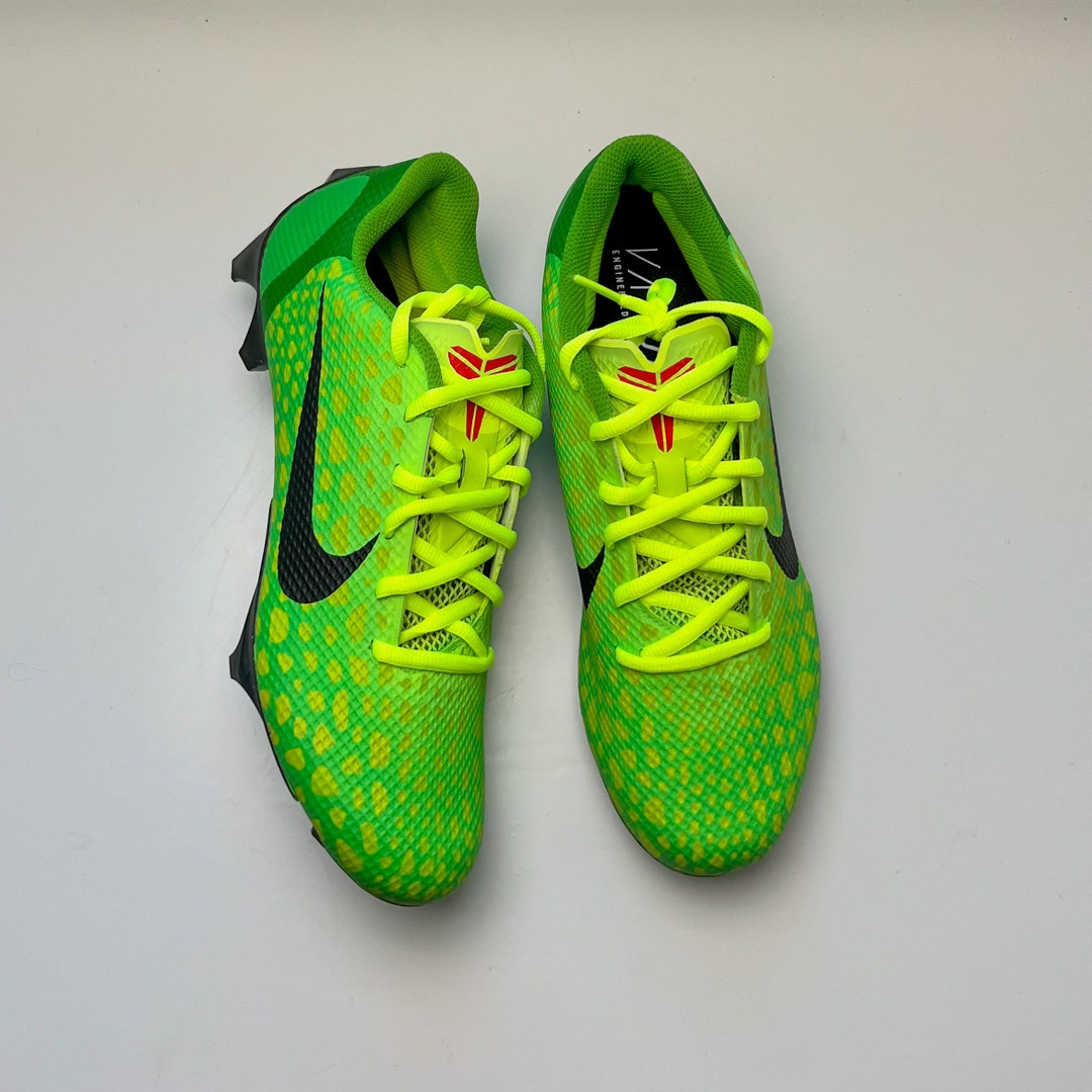 Custom Painted Football Cleats grinch Etsy