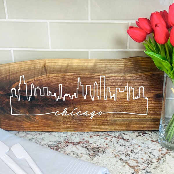 Chicago Skyline Charcuterie Board Etsy