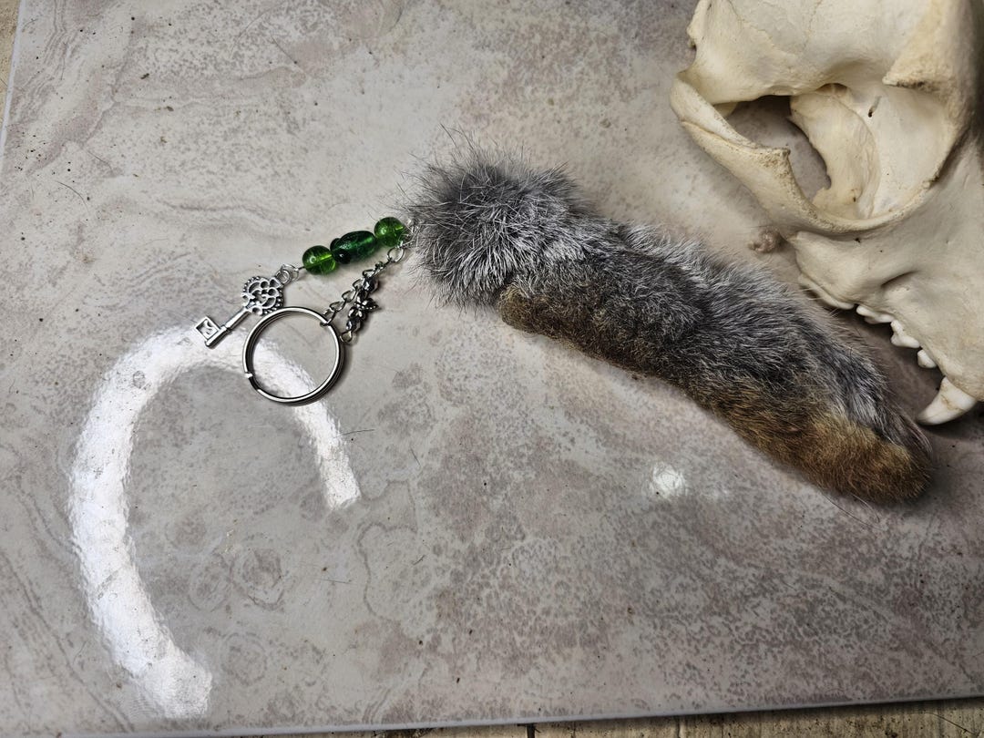 Red Rabbit Foot Decorative Rabbit Foot Keychain - Etsy