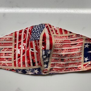 American flag mask with filters