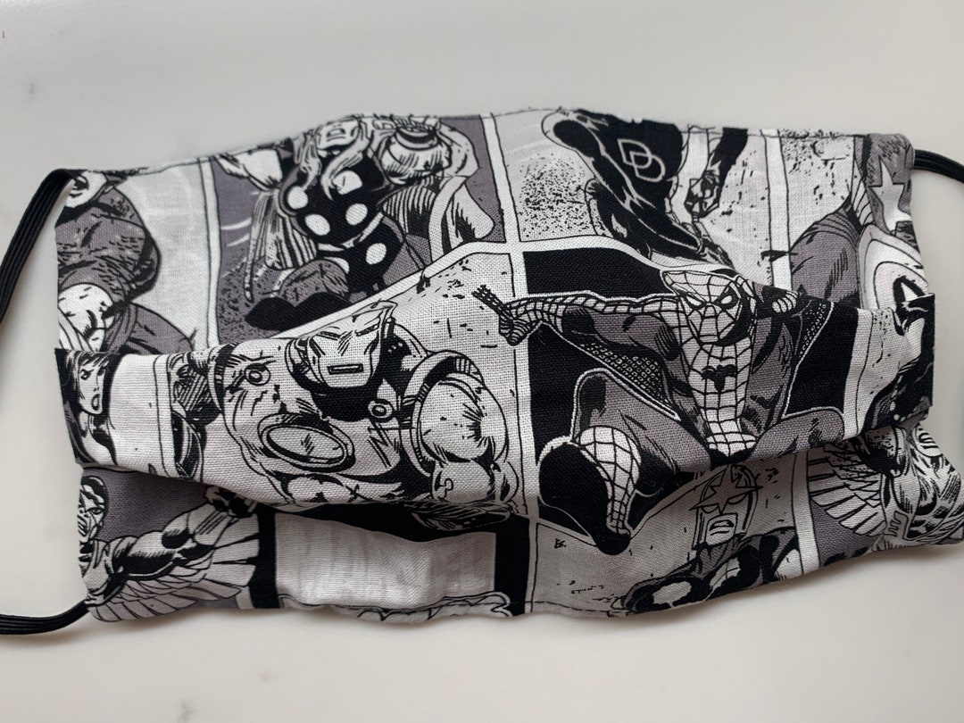 Comic Star Mask Avengers Comic Strip Mask With Filters - Etsy