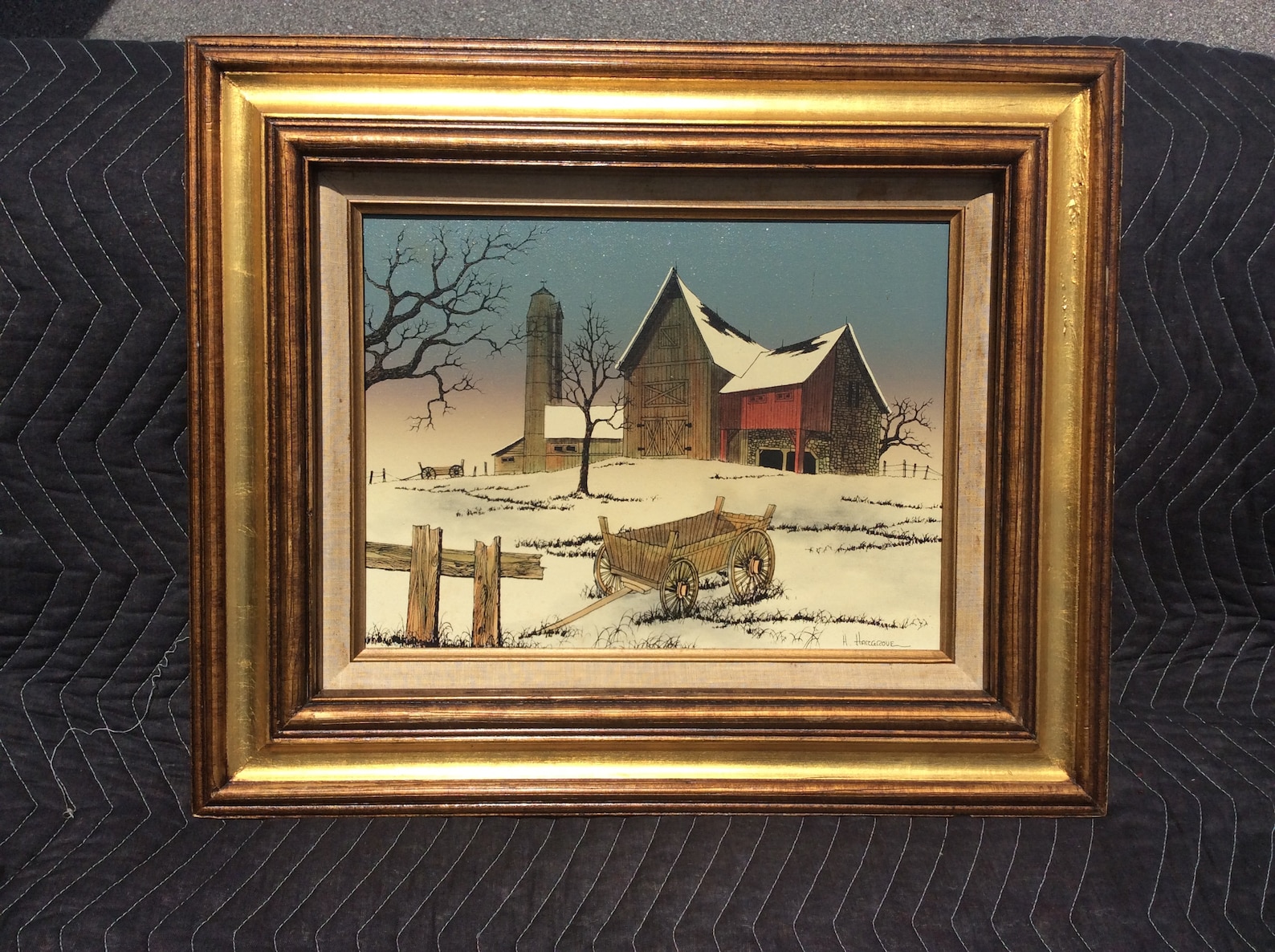 H. Hargrove Limited Edition Painting Etsy