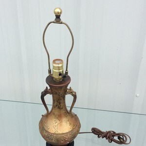 Vintage Japanese Ming Dynasty Bronze Lamp