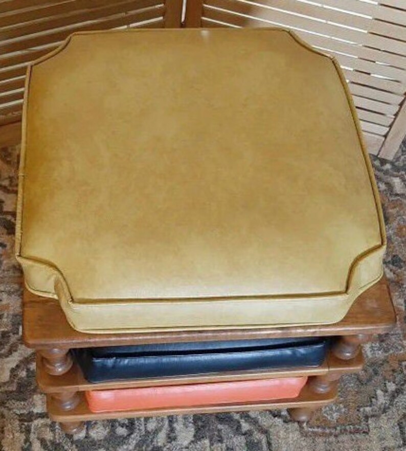 Money Stack Stool Mid Century Vintage Stack Stools by Ethan Allen - Etsy