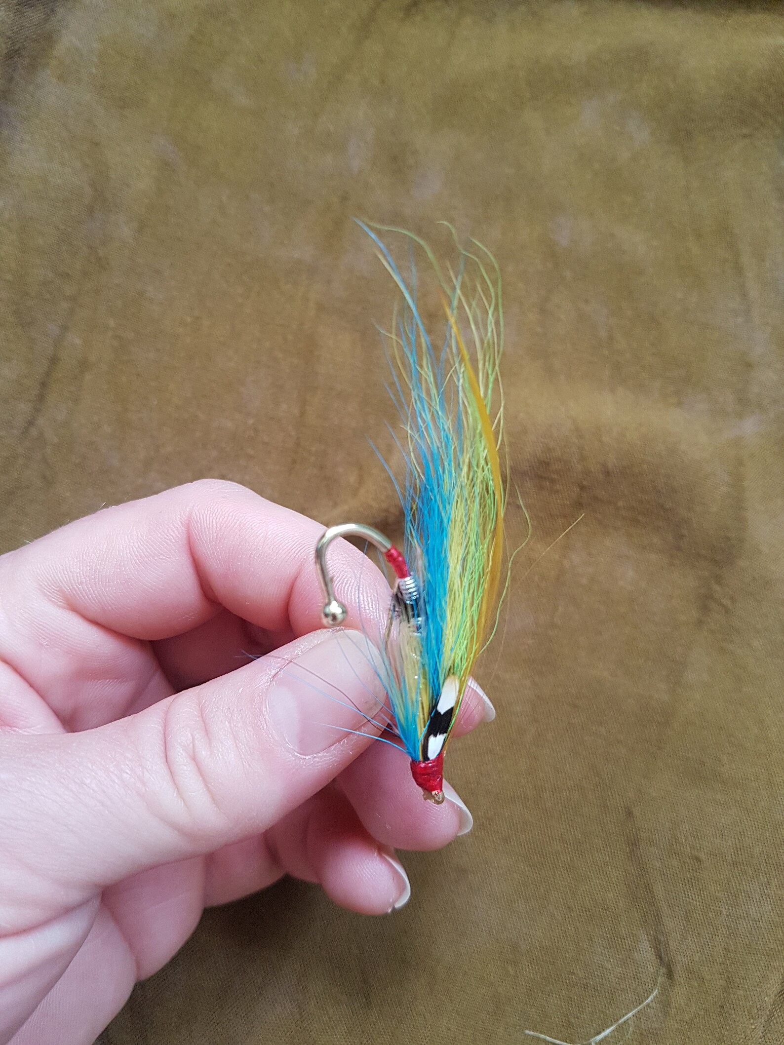 Handmade Salmon Fly Brooch Pin Etsy