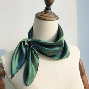 16 Colors & All Sizes Available 100% Mulberry Silk Scarf/Bandana/Cover-up, Vintage Style Silk Headband/Hair Wrap, Made-To-Order image 4