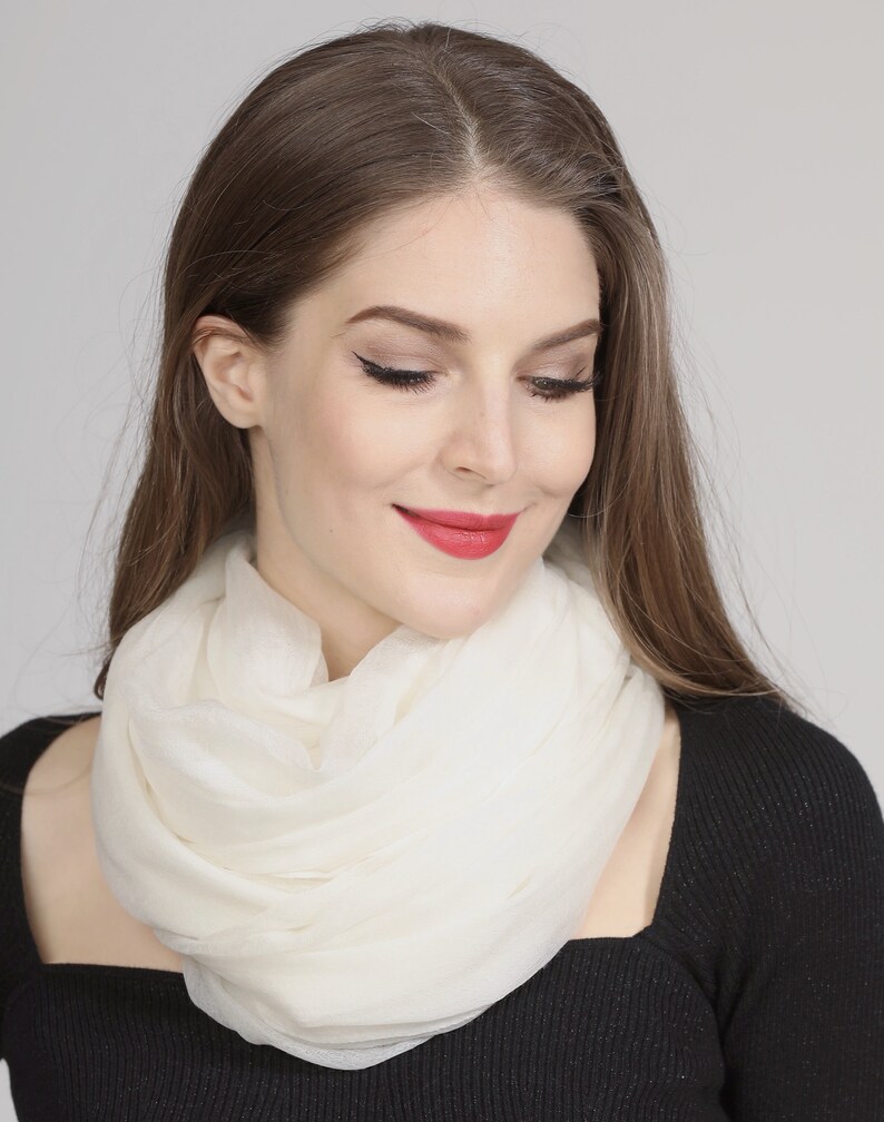 Luxurious Cashmere Scarf Featherlight Cashmere Silk Shawl Etsy
