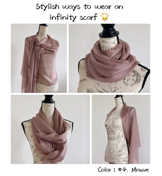 100% Mulberry Silk Scarf Wrap/infinity Scarf/custom Size