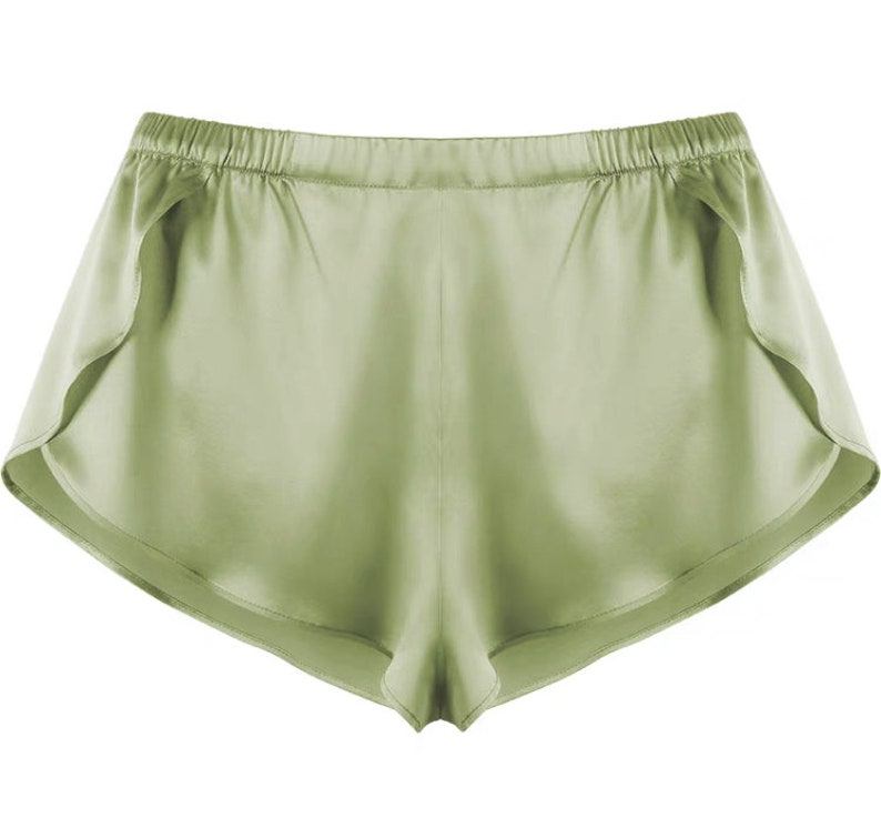 Mulberry Silk Blend Women Sheer Shorts