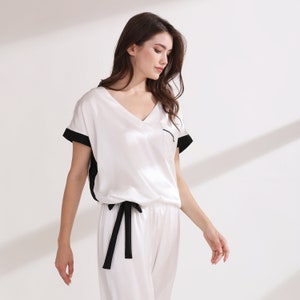 100% Mulberry Silk Pajama Set, Available In All Size & 16 Colors, Made-To-Order
