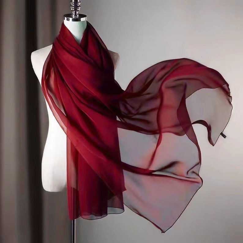 100 Mulberry Silk Scarf Wrap/infinity Scarf/custom Size Etsy