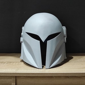 Primered and sanded Ready to paint Bo Katan Nite Owl The Mandalorian Helmet Realistic Star Wars Cosplay Female