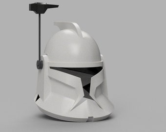 Animerad klonsoldatkapten Rex officersergeanthjälm fas 1 TCW Star Wars Cosplay