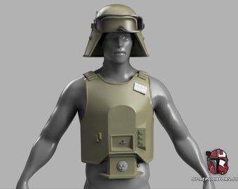 Imperial Officershjälm och Rustning Battlefront 2 Star Wars 1:1 Replika Cosplay