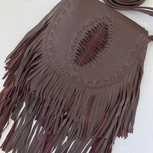 Chocolate Fringe Bag - Etsy