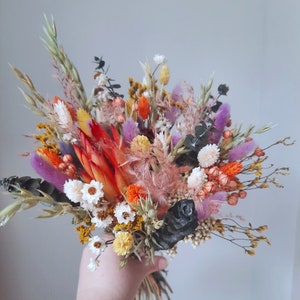 Colorful dried flower bouquet arrangement.Spring bouquet,Dry flower bouquet,Dried flower centerpiece,Vase filler,Small table centerpiece