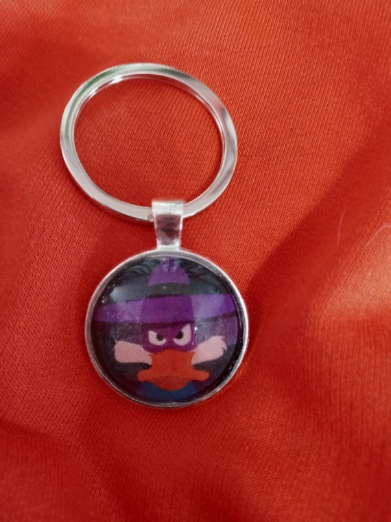 1 Inch Darkwing Duck Cartoon Pendant Key Chain Etsy