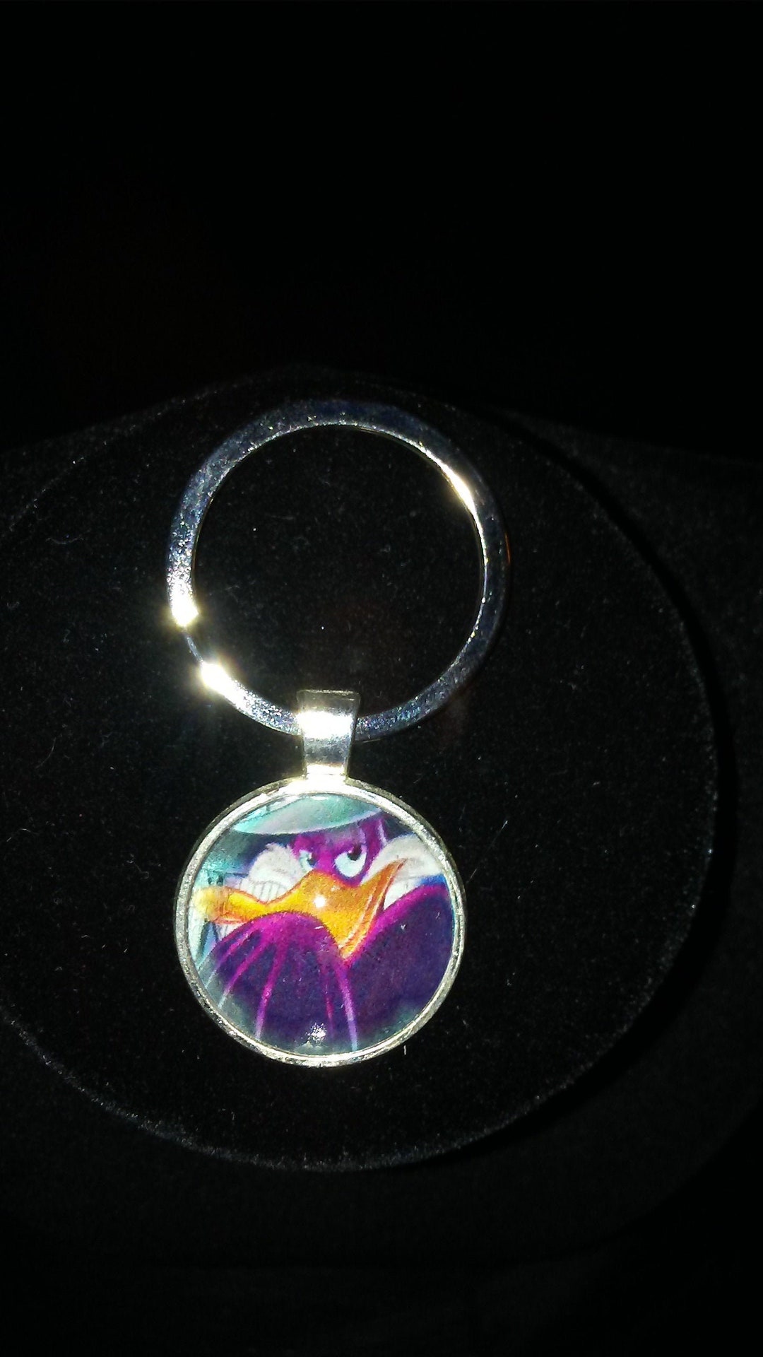 1 Inch Darkwing Duck Cartoon Pendant Key Chain Etsy