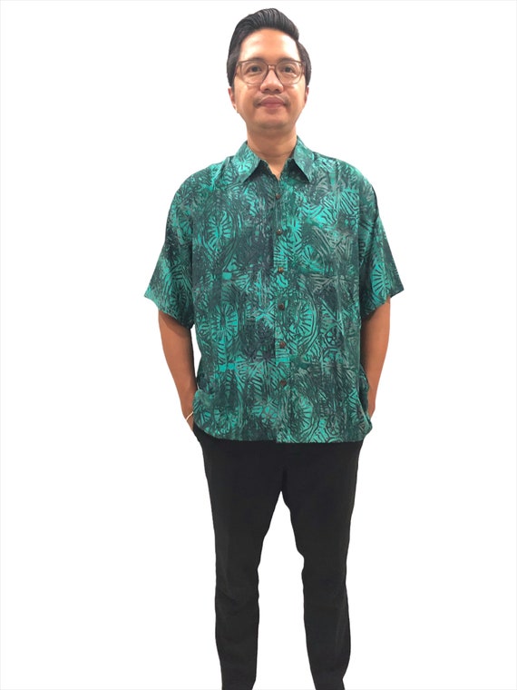 mens teal short sleeve dress shirts Hisdern Men's Teal Short Sleeve Business Casual Shirt with Splicing XL