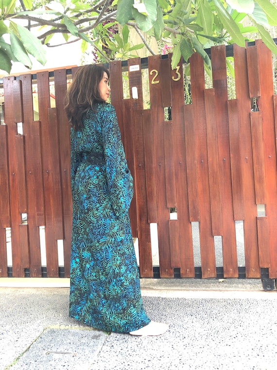 slim fit dress slacks Baltic Born Womens Vara Satin Maxi Wrap Dress | Juniper Green