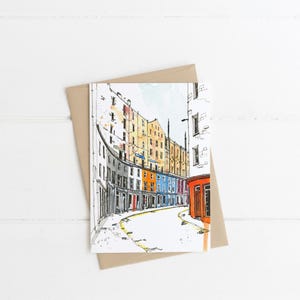 Carta di Edimburgo Victoria Street, Carta di Harry Potter, Carta scozzese, Carta d'arte, Regalo scozzese