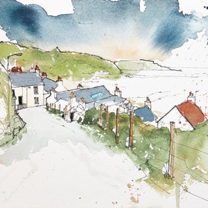 Giclee Print - Pennan in Ink and Watercolour