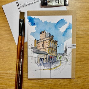 Biglietto di auguri Edimburgo Holy Corner Fine Art