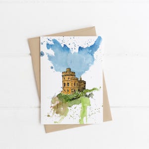 Biglietto d'auguri Governor's House Edimburgo, biglietto scozzese, biglietto d'arte, regalo scozzese