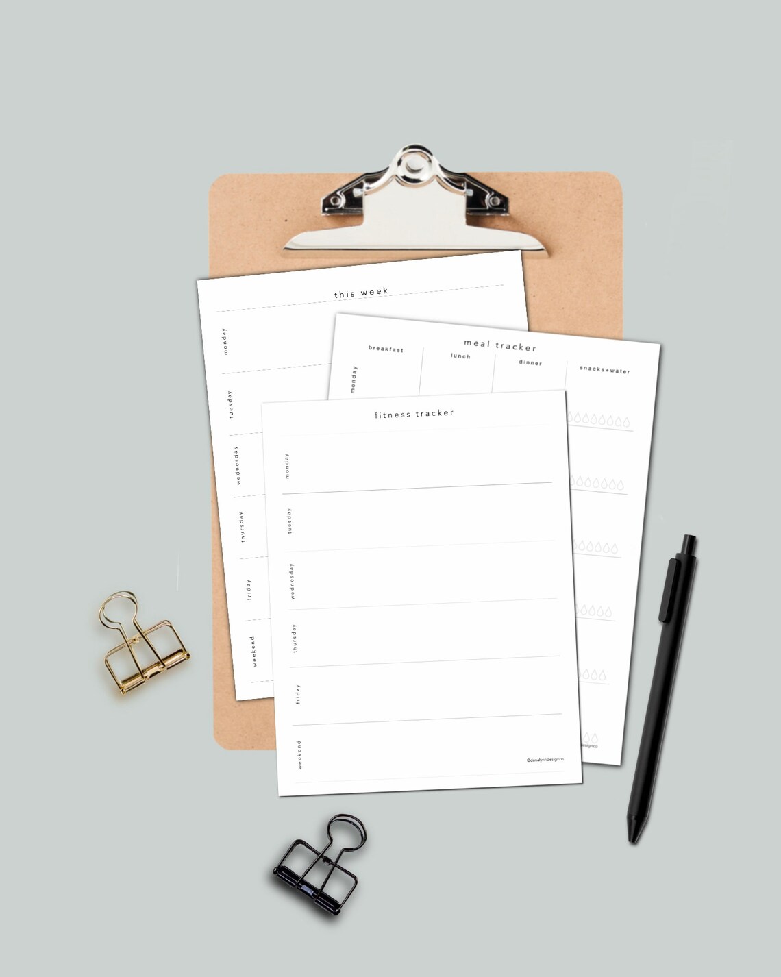 Modern Weekly Tracker