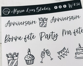 Stickers Bonnes Fetes Etsy