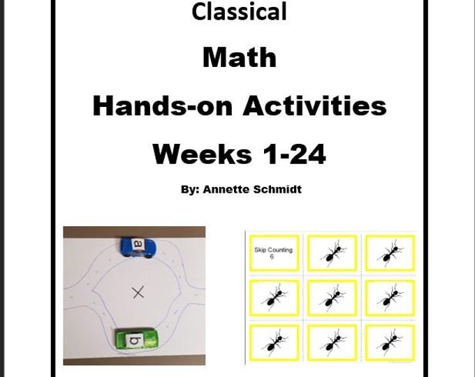 Classical Conversations MATH Hands-on Activities Guide-- Skip Counting Flashcards--Any Cycle