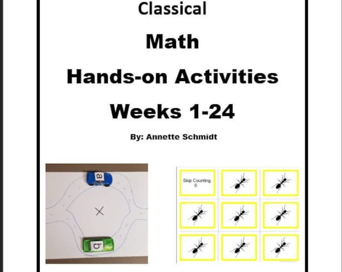 Classical Conversations MATH Hands-on Activities Guide-- Skip Counting Flashcards--Any Cycle