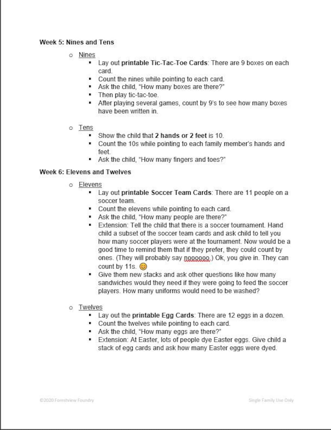 Classical Conversations MATH Handson Activities Guide Skip Etsy