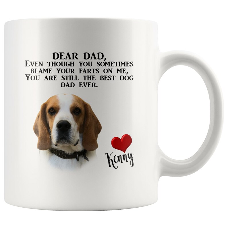 Dog Dad Gift Custom Dog Mug Dog Dad Mug Custom Personalize Etsy