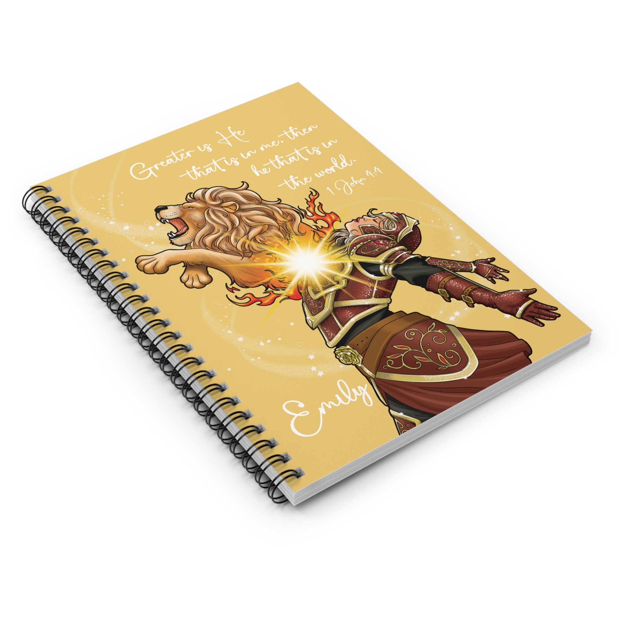 Personalized Spiral Notebook Scripture Journal Custom Bible Notebook ...