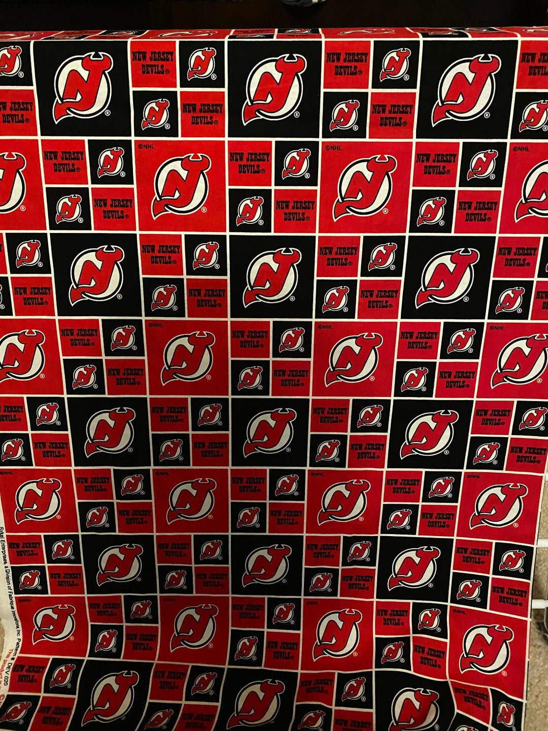 New Jersey Devils NHL Face Mask / Made in the USA / FAST Etsy