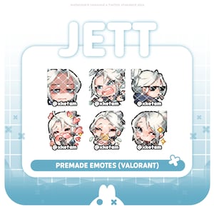 Jett pack ( Valorant ) premade emote for Streaming Twitch YouTube Discord Kick etc