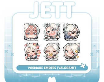 Jett pack ( Valorant ) premade emote for Streaming Twitch YouTube Discord Kick etc