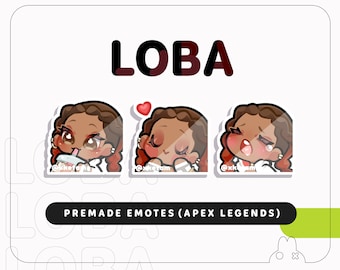 Loba premade emotes ( Apex Legends ) for Twitch, TikTok, Youtube, Discord etc