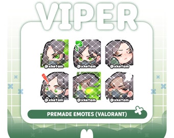 Viper pack ( Valorant ) premade emote for Streaming Twitch YouTube Discord Kick etc