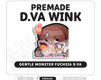Tokki D.Va Wink Emote ( Overwatch ) Premade for Twitch & Discord