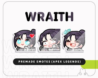 Wraith Emotes premade emotes ( Apex Legends ) for Twitch, TikTok, Youtube, Discord etc