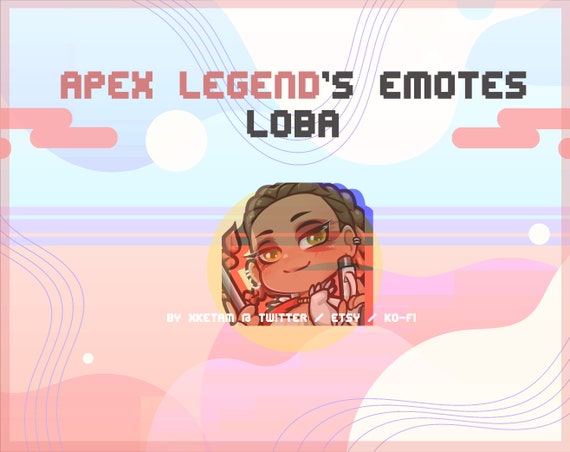 Loba Emotes Leyendas Apex Para Twitch Youtube Discord Etsy