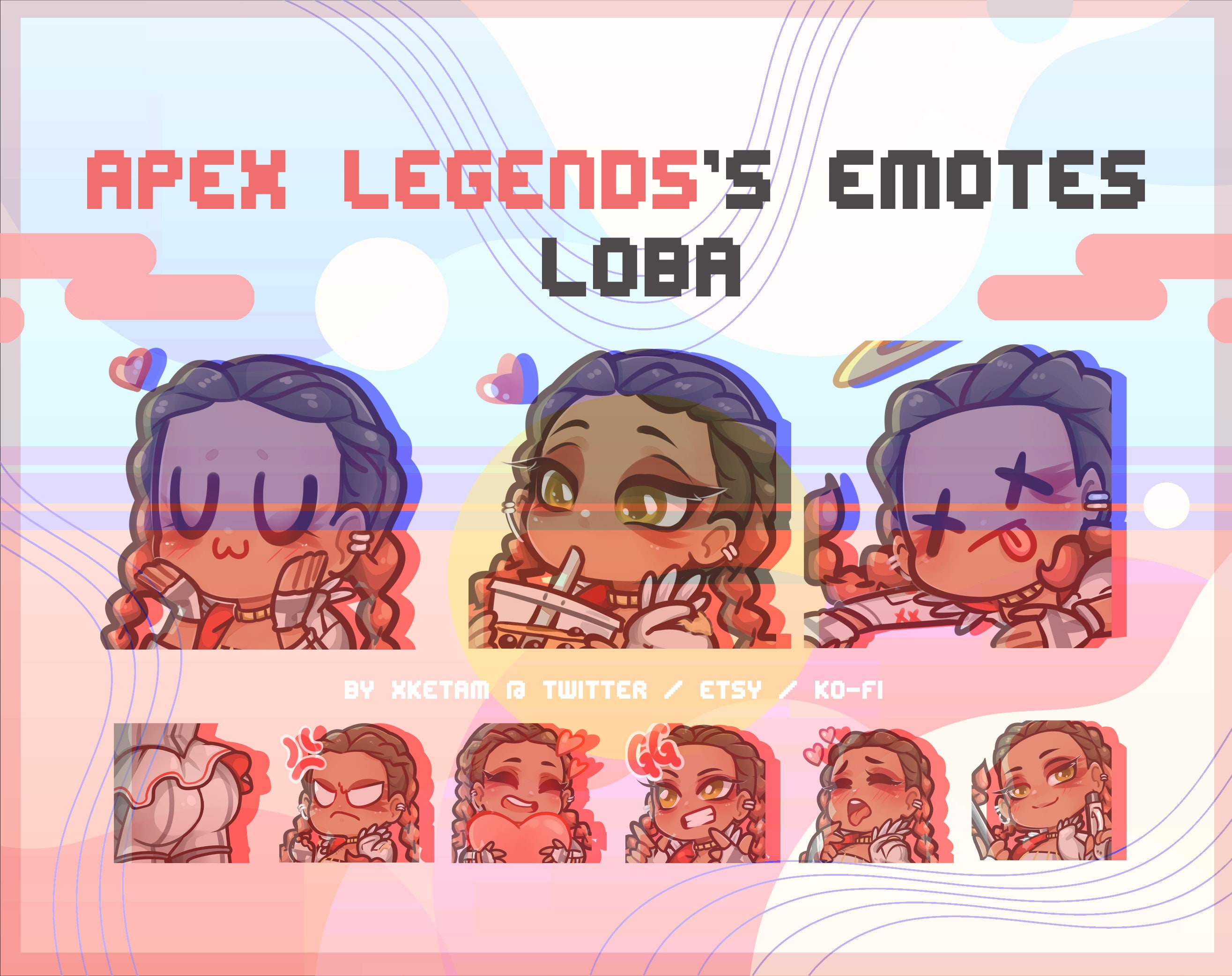 Loba Emotes Apex Legends For Twitch Youtube Discord Etc Etsy
