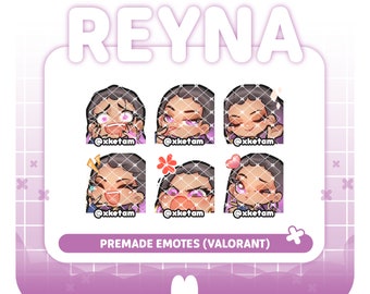 Reyna pack ( Valorant ) premade emote for Streaming Twitch YouTube Discord Kick etc