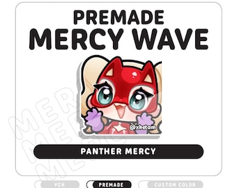 Panther Mercy Wave Emote ( Overwatch ) Premade for Twitch & Discord